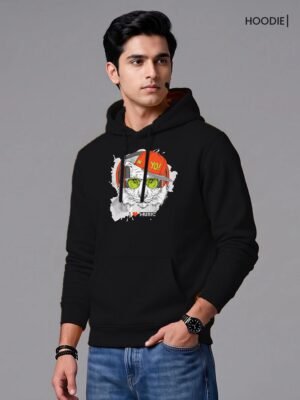 i love music tiger yo hoodie black front
