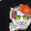 i love music tiger yo round neck tshirt fabric detail i love music tiger yo round neck tshirt fabric detail