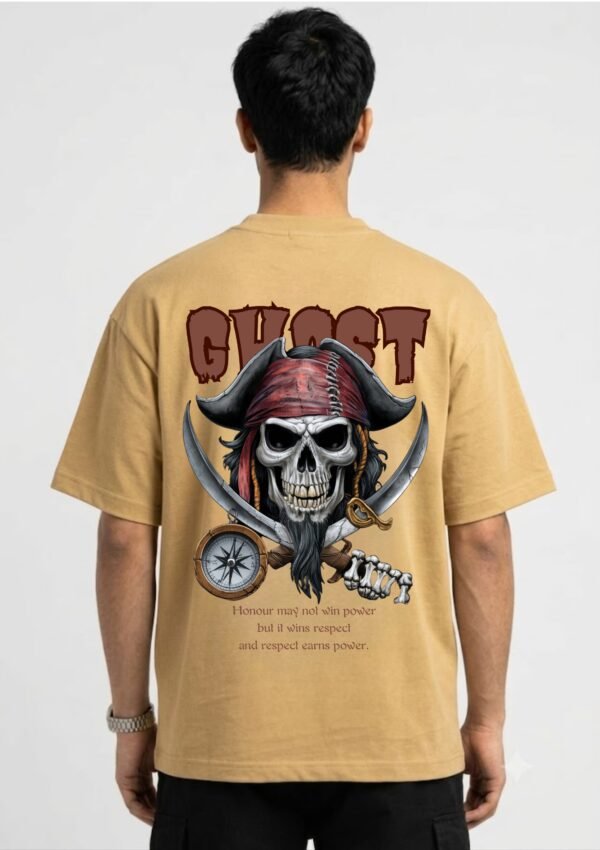 Ghost Pirate Skull Oversized T-Shirt