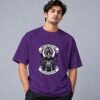 indian-chief-biker-tshirt-purple-front Indian Chief Motor Club 240 GSM Oversized Tee in purple, front view – Kool Kameez