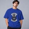indian-chief-biker-tshirt-royal-blue-front Indian Chief Motor Club 240 GSM Oversized Tee in royal blue, front view – Kool Kameez