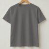 King Of The Gym Round Neck T-Shirt - Charcoal Melange - Back View