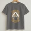 King Of The Gym Round Neck T-Shirt - Charcoal Melange - Front View