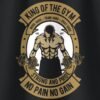 King Of The Gym Round Neck T-Shirt - Print Detail