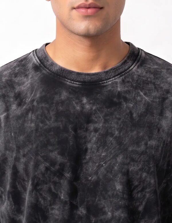 kk-acid-washed-oversized-tee-neck-hd Acid-Washed 220 GSM Oversized Tee — neck view