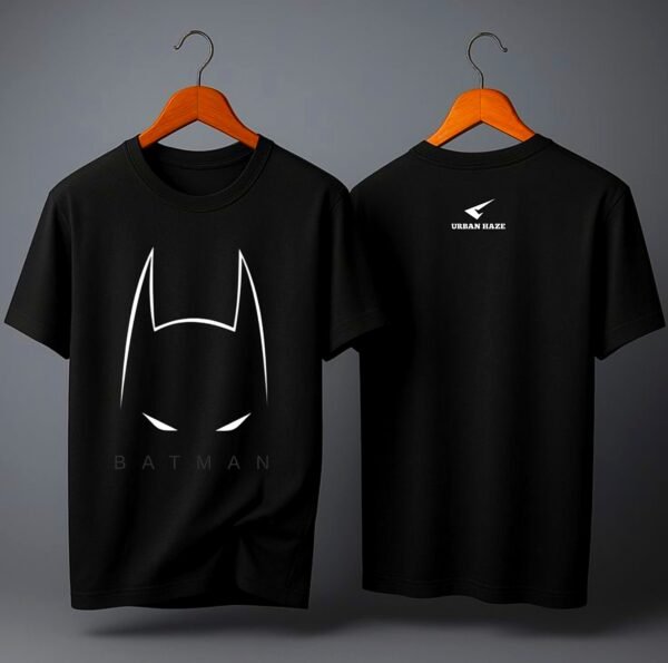 Dark Knight Aesthetic 180 GSM Oversized Tee — black, view 3