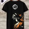 Goku Orange Aesthetic 180 GSM Oversized Tee — black, view 2
