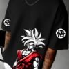 kk-goku-silver-oversized-tee-1-hd Goku Silver 180 GSM Oversized Tee — black, view 1