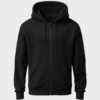 kk-hoodie-black (HD) Zip-Up Hoodie 320 GSM — black