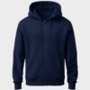 kk-hoodie-navy (HD) Zip-Up Hoodie 320 GSM — navy