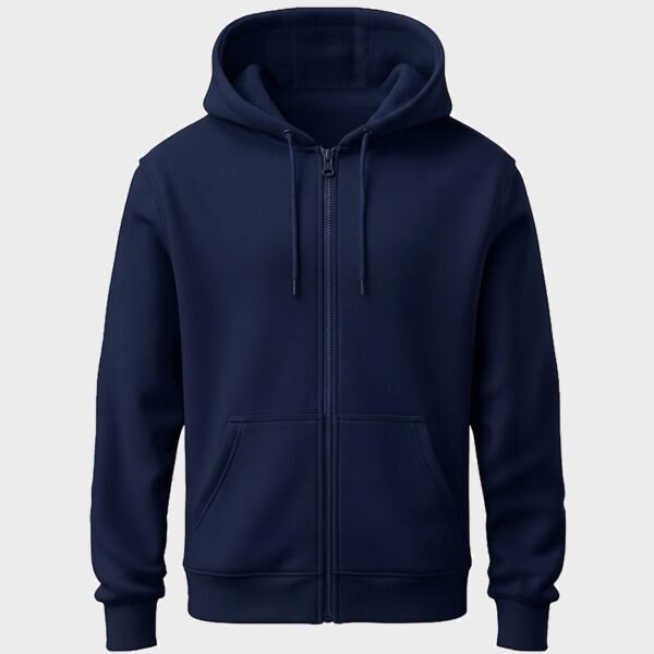 kk-hoodie-navy (HD) Zip-Up Hoodie 320 GSM — navy