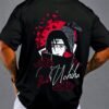 kk-itachi-crow-oversized-tee-3-hd Itachi Crow 180 GSM Oversized Tee — black, view 3