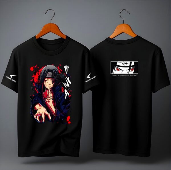 kk-itachi-silence-oversized-tee-3-hd Itachi Silence 180 GSM Oversized Tee — black, view 3