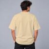 Kool Kameez beige T-shirt, plain back view