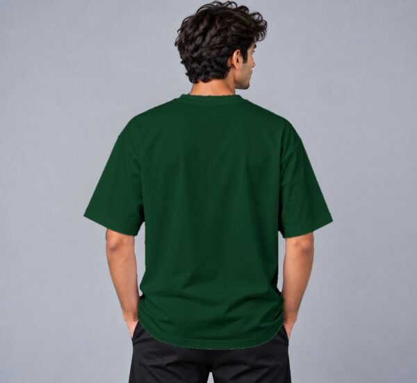 Kool Kameez bottle green T-shirt, plain back view