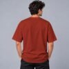 Kool Kameez brick red T-shirt, plain back view