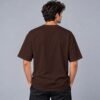 Kool Kameez coffee brown T-shirt, plain back view