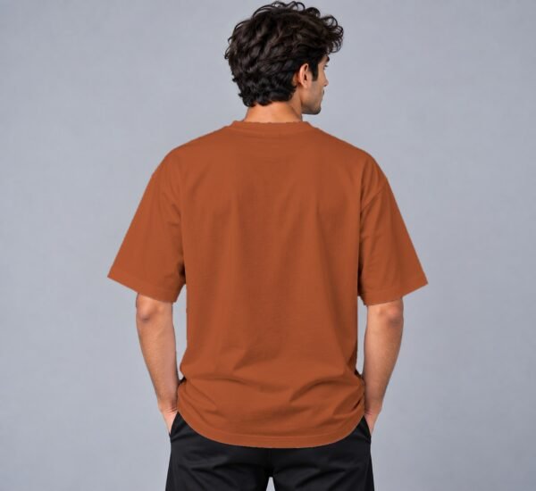 Kool Kameez copper T-shirt, plain back view