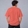 Kool Kameez coral T-shirt, plain back view