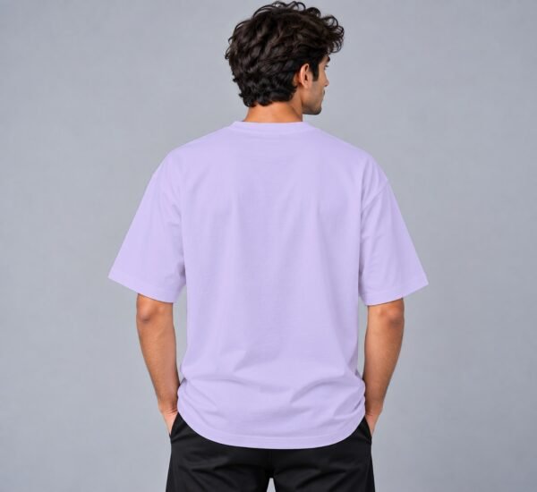 Kool Kameez lavender T-shirt, plain back view