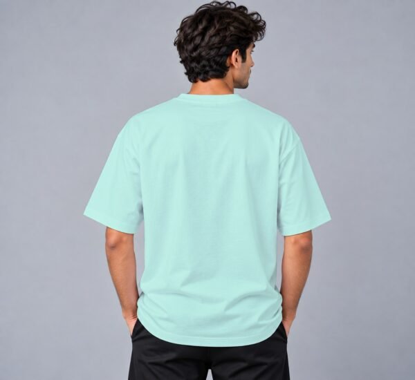 Kool Kameez mint T-shirt, plain back view