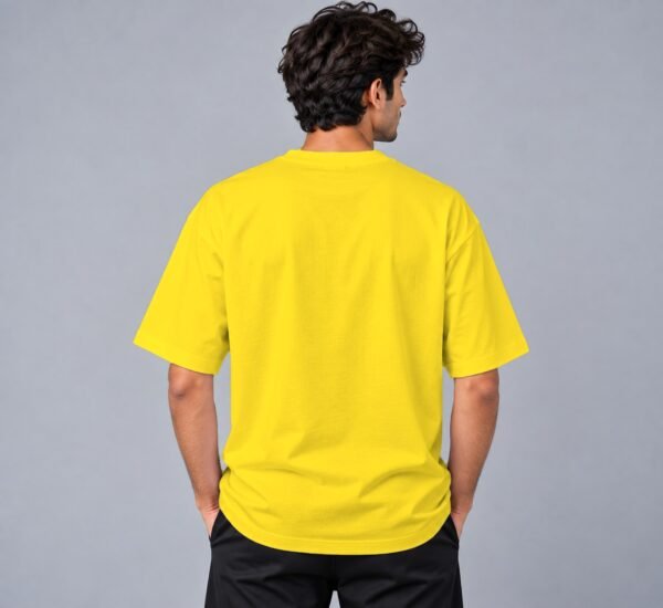 Kool Kameez new yellow T-shirt, plain back view