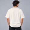 Kool Kameez off white T-shirt, plain back view