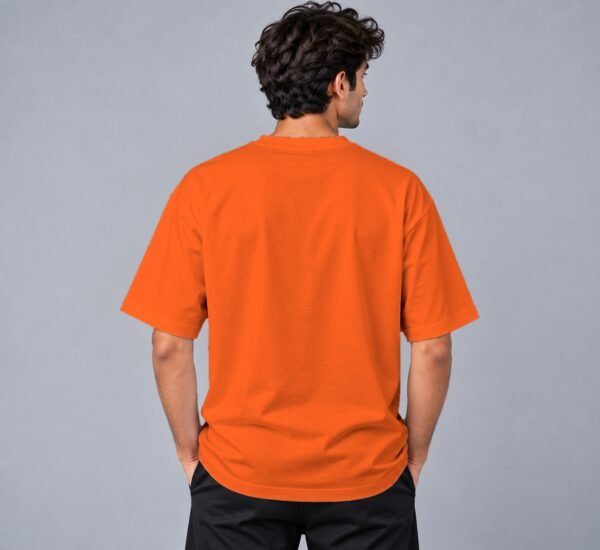 Kool Kameez orange T-shirt, plain back view