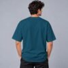 Kool Kameez petrol blue T-shirt, plain back view