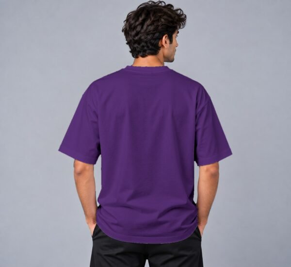 Kool Kameez purple T-shirt, plain back view