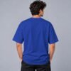 Kool Kameez royal blue T-shirt, plain back view