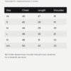 Kool Kameez oversized t-shirt size chart Kool Kameez oversized t-shirt size chart