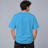 Kool Kameez skyblue T-shirt, plain back view