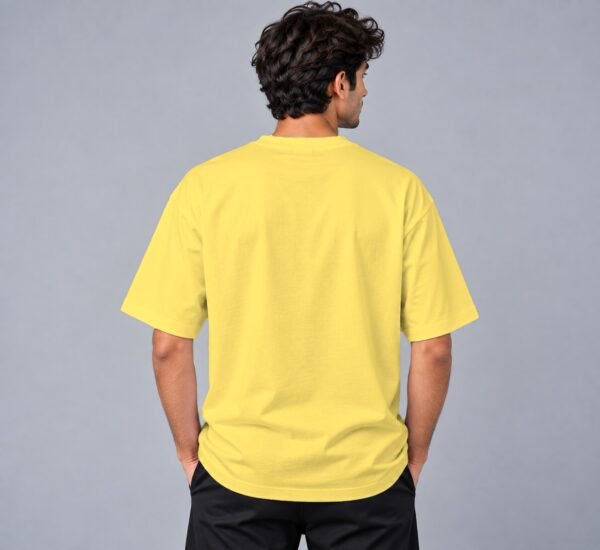 Kool Kameez yellow T-shirt, plain back view