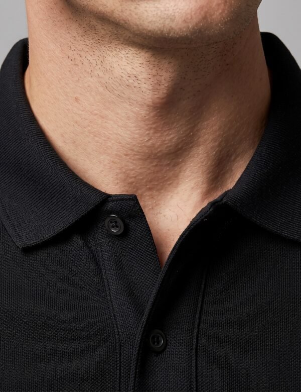 Classic Solid Polo 220 GSM — neck