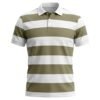 kk-polo-st03-khaki-white (HD) Wide Stripe Polo 220 GSM — khaki white