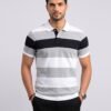 kk-polo-stripe-navy-front (HD) Bold Stripe Polo 225 GSM — navy front