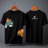 kk-tom-and-jerry-oversized-tee-2-hd Tom & Jerry 180 GSM Oversized Tee — black, view 2