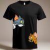 kk-tom-and-jerry-oversized-tee-3-hd Tom & Jerry 180 GSM Oversized Tee — black, view 3