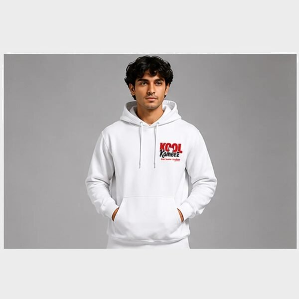 Ultra Soft White 320 GSM Hoodie – Kool Kameez