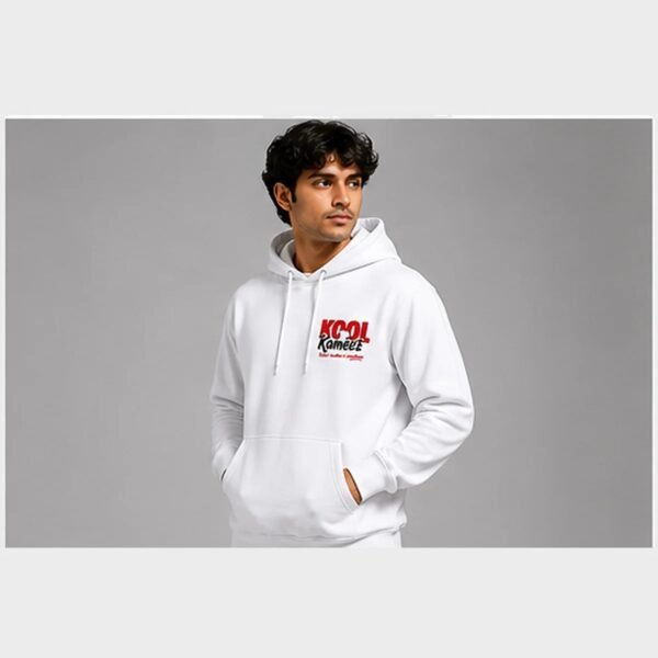 Ultra Soft White 320 GSM Hoodie – Kool Kameez
