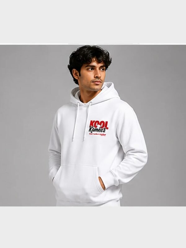 Ultra Soft White 320 GSM Hoodie – Kool Kameez