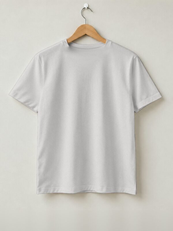 Motocross Extreme Speed Round Neck T-Shirt - Grey Melange - Back View Motocross Extreme Speed Round Neck T-Shirt - Grey Melange - Back View