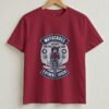 Motocross Extreme Speed Round Neck T-Shirt - Maroon - Front View Motocross Extreme Speed Round Neck T-Shirt - Maroon - Front View