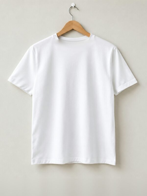 Motocross Extreme Speed Round Neck T-Shirt - White - Back View Motocross Extreme Speed Round Neck T-Shirt - White - Back View