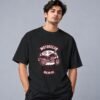 Hell Rider Motorclub 240 GSM Oversized Tee in black, front view – Kool Kameez