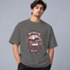 Hell Rider Motorclub Retro Round Neck T-Shirt in charcoal melange, front view – Kool Kameez