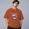 Hell Rider Motorclub Retro Round Neck T-Shirt in copper, front view – Kool Kameez