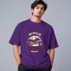 Hell Rider Motorclub 240 GSM Oversized Tee in purple, front view – Kool Kameez