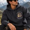mountain-hoodie-black-lifestyle-1 The Mountain Is Calling Pullover Hoodie — 300 GSM